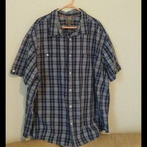 Foundry 4XL mens short sleeves multicolor striped